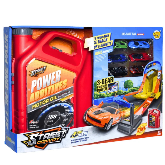 مسار زجاجات التزود بالوقود من تيك تونيكس مع 6 عربات من سبائك معدنية -MH-609