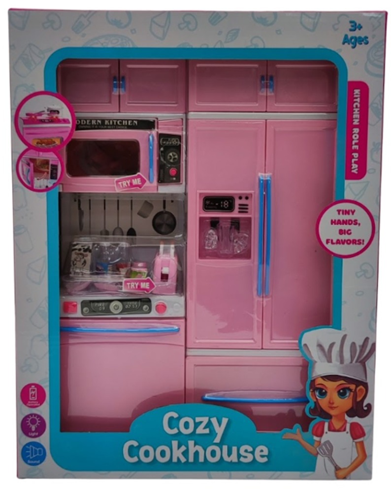 Solid pink kitchen and kitchenware -818-135