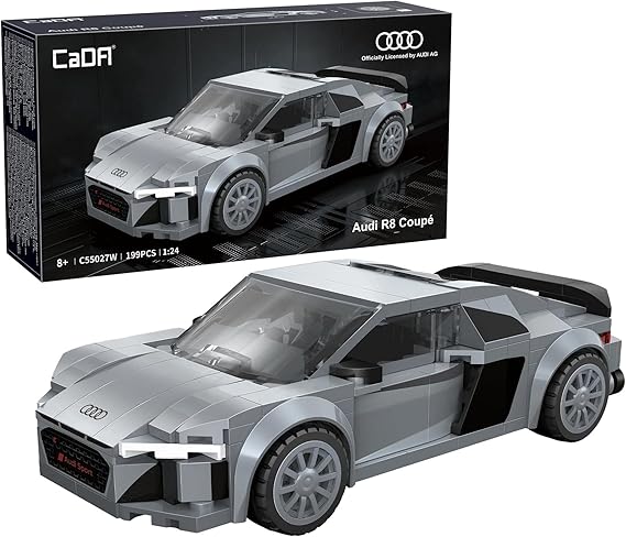 [6948061930130] سيارة أودي R8  كوبيه بمقياس 1:24، 199  قطعة - C55027W