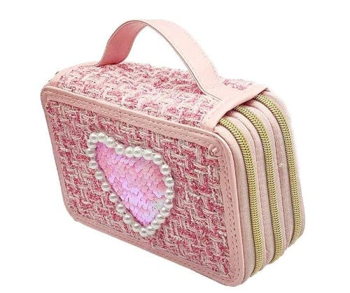 GIRABRILLA ASTUCCIO TWEED 3 LIVELLI PEACH-19086