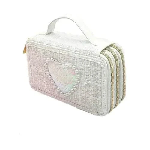 GIRABRILLA ASTUCCIO TWEED 3 LIVELLI WHITE-19088