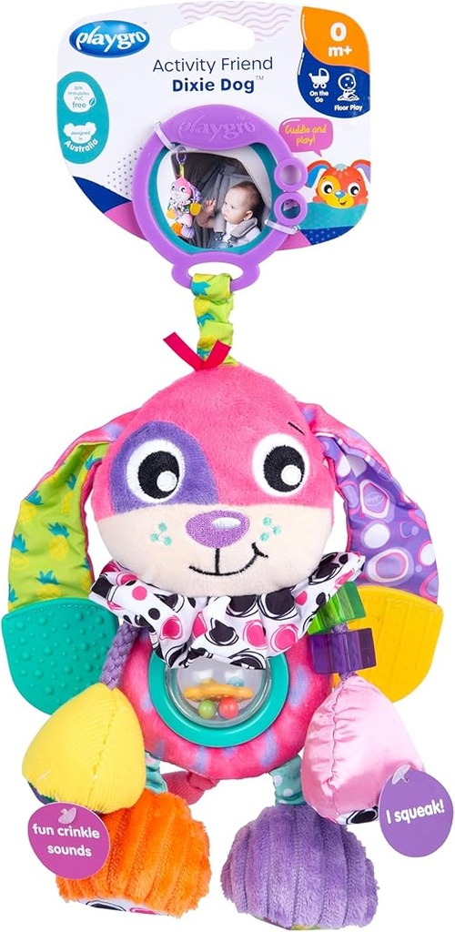 Playgro Activity Friend Dixie Dog Stroller Toy –PG0189031