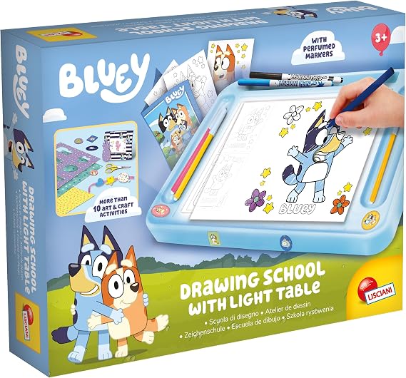 [8008324110681] BLUEY DRAWING SCHOOL WITH LIGHT TABLE -110681