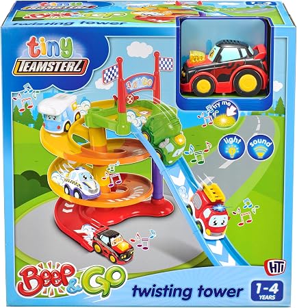 Tiny Teamsterz Beep and Go Twisting Tower -1425002