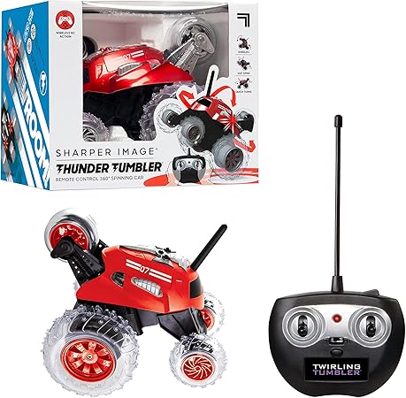 TOY RC MONSTER SPINNING CAR RED-1239000391