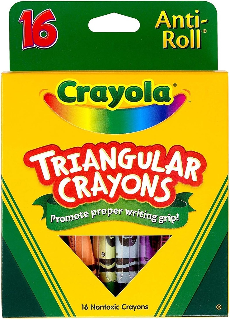 16 Triangular Crayons-CY52-4016