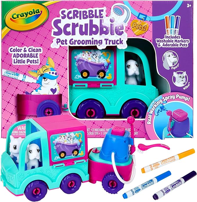 Scribble Scrubbie Pets Grooming Truck-CY74-7368