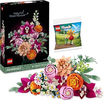 [5702017812540] Pretty Pink Flower Bouquet V29-LEGO 6526155