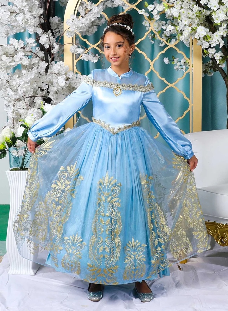 Golden Princess Cinderella Prestige Dress M7-8 yrs 