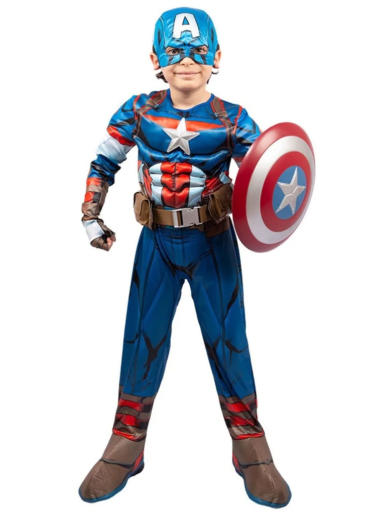 Captain America Classic Costume 5-6 yr-MAR4979