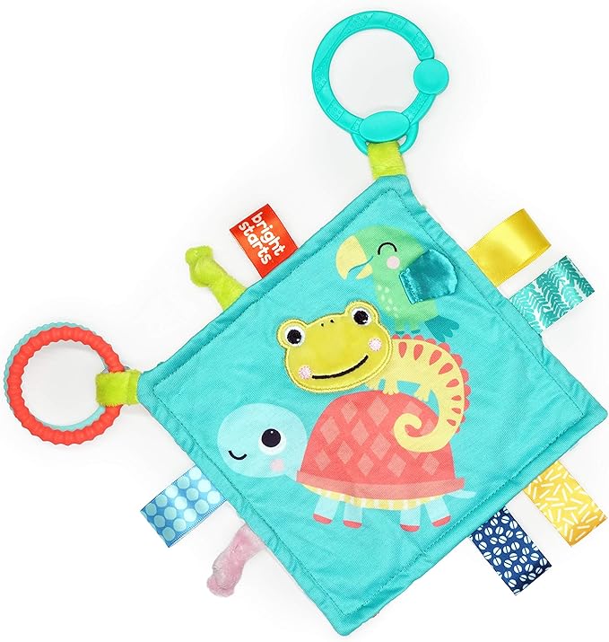 Bright Starts Fuzzy Feelies Soothing Blankie-12619