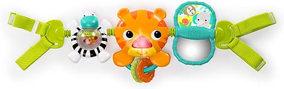 [74451090057] Bright Starts Take Along Carrier Toy Bar Tiger-9005