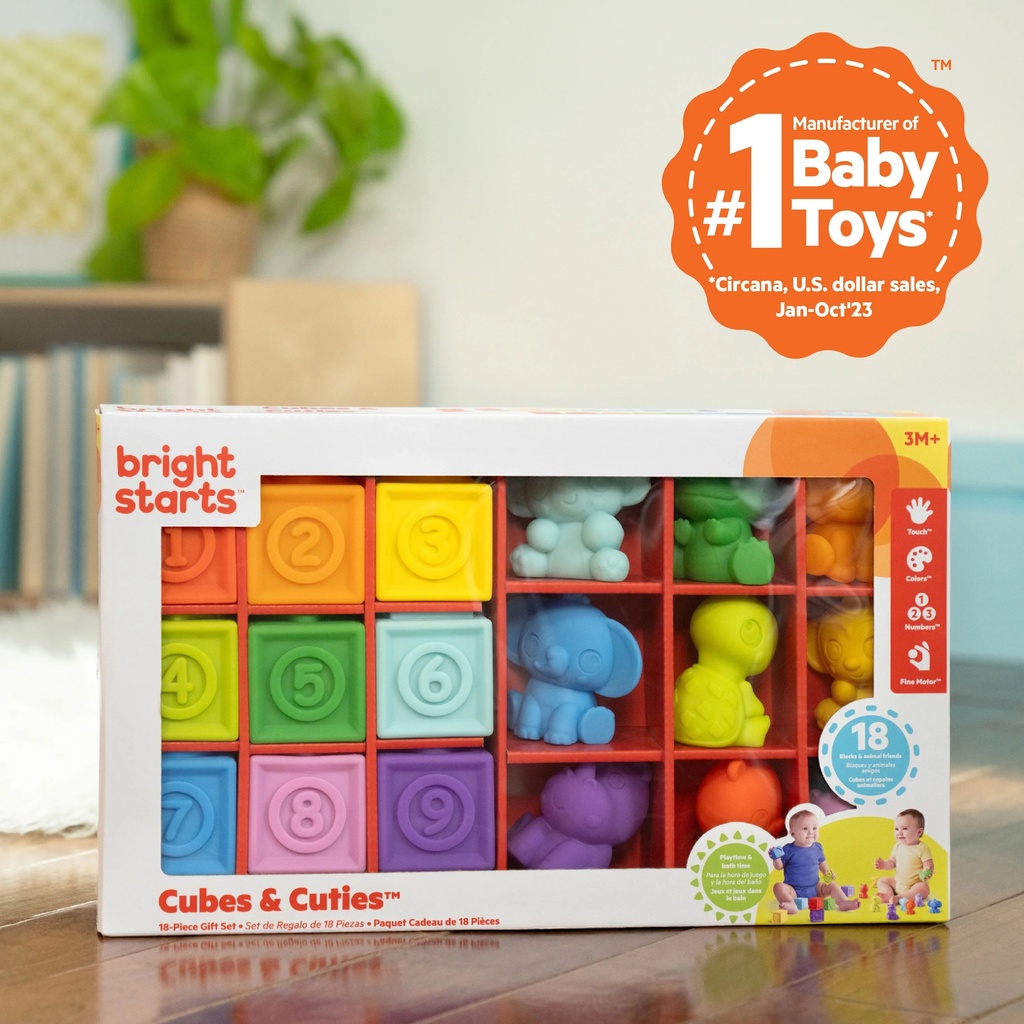 Bright Starts Cubes & Cuties 18Pc-17380