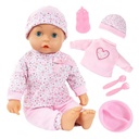 BAYER BABY DOLL 38CM FEEDING PLAYSET W ACCS -93610AA