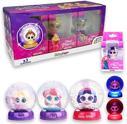 D PRINCESS SNOW LIGHT-UP WITH 3D FIGURINES 