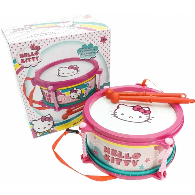 HELLO KITTY DRUM 16 CM SET-1514
