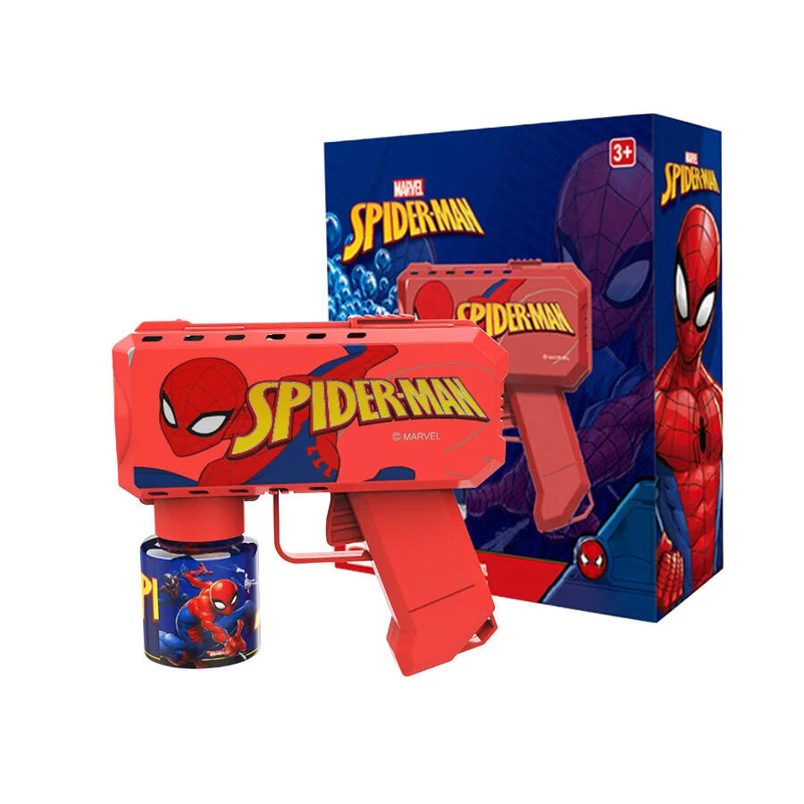   SPIDERMAN BUBBLE GUN WITH BUBBLE LIQUID-76075