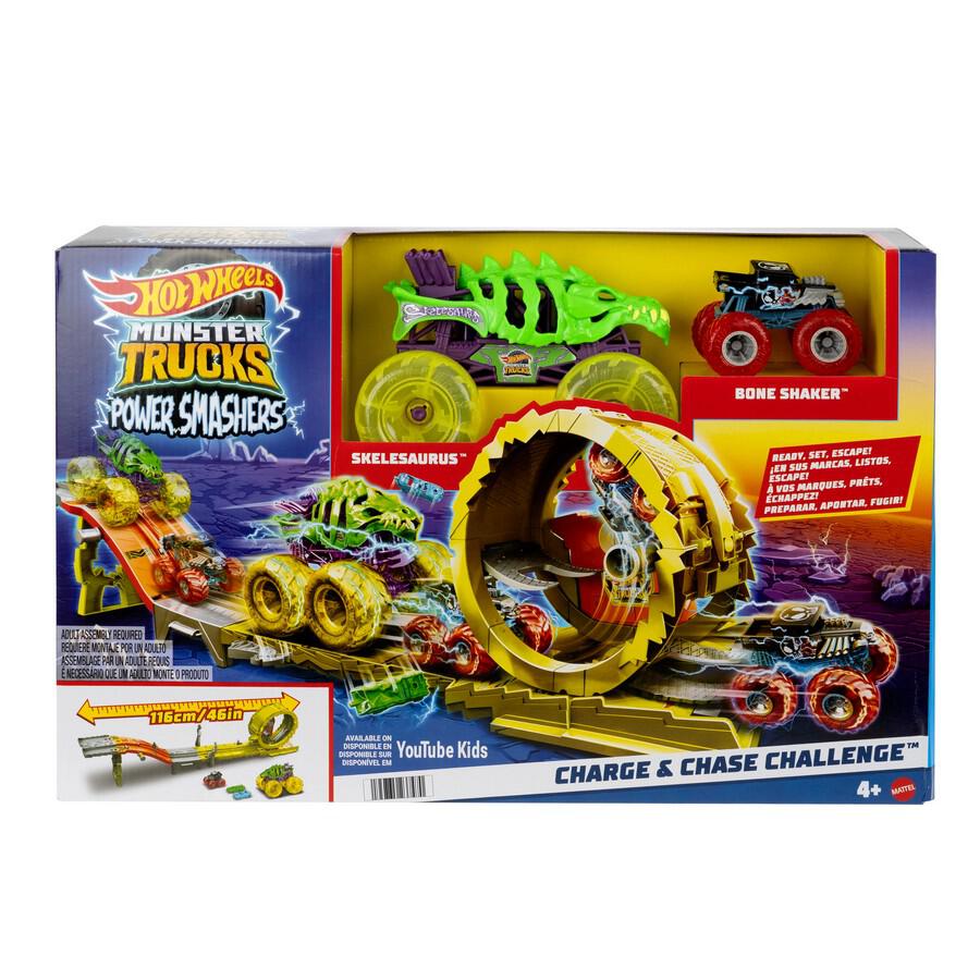 [194735237470] Hot Wheels MT Power Smashers Destruction Race & Chase-HXT05