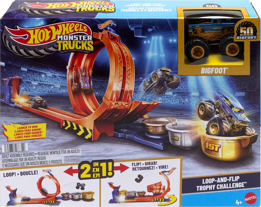 Hot Wheels MT Loop & Flip Trophy Challenge-JBX64