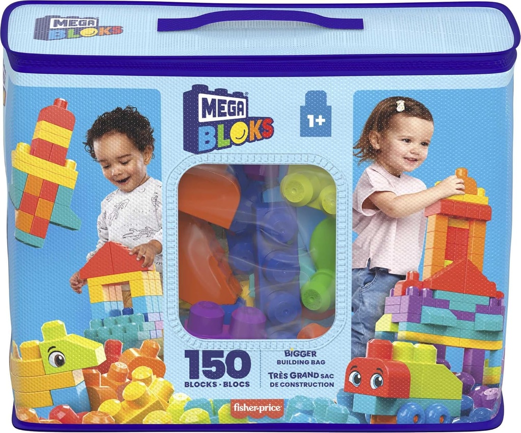 [194735072521] Mega Bloks BIGGER BUILDING BAG 150PCS-HHM96
