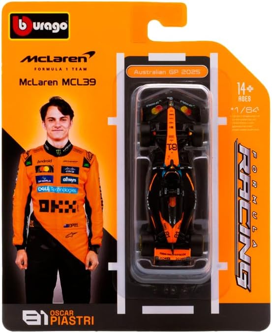 1:64 Formula Mclaren Team MCL39-Bburago18-58001