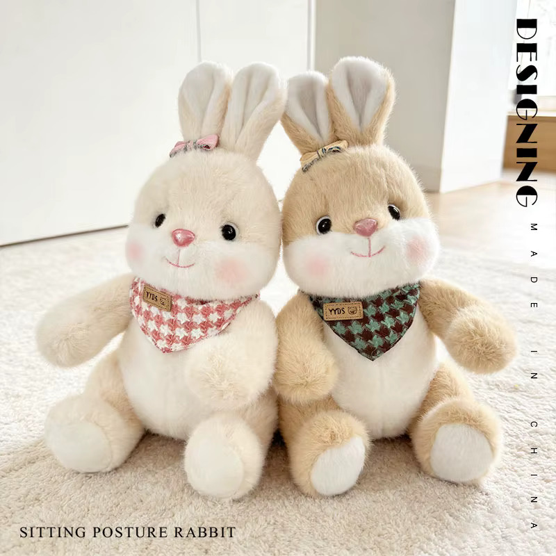[6978787690308] 10" Bandana Rabbit Asst 2 1490-33