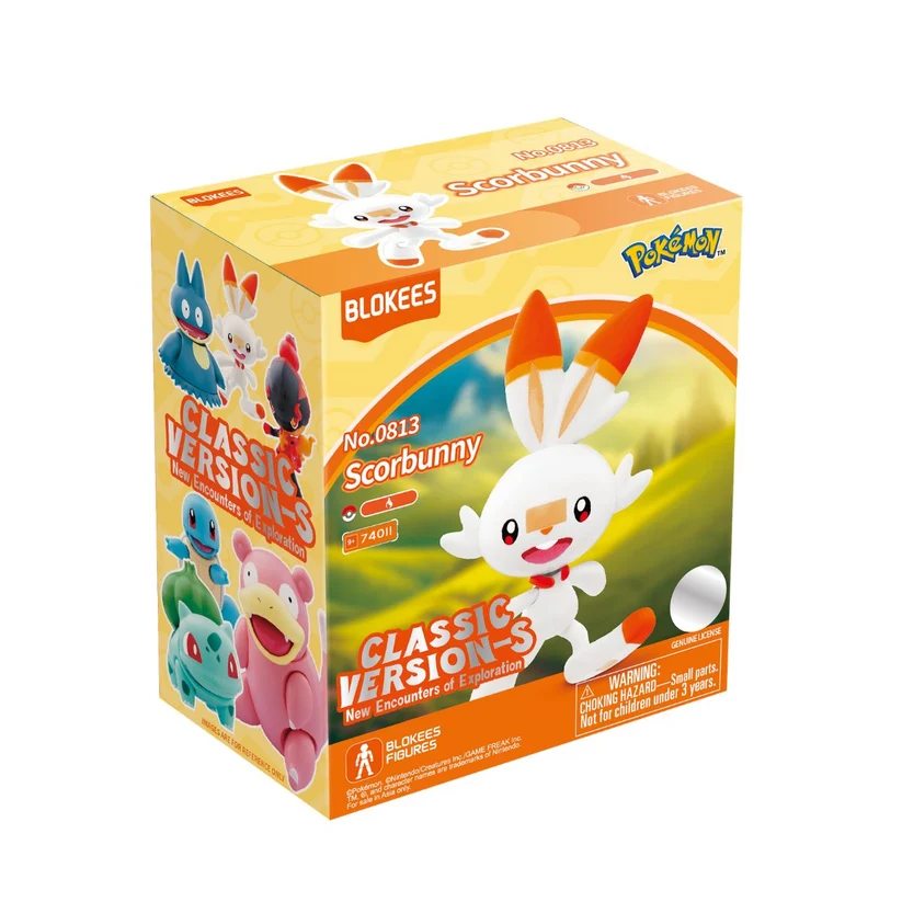 Blokees Pokémon Classic Version CV-S -Scorbunny 74011