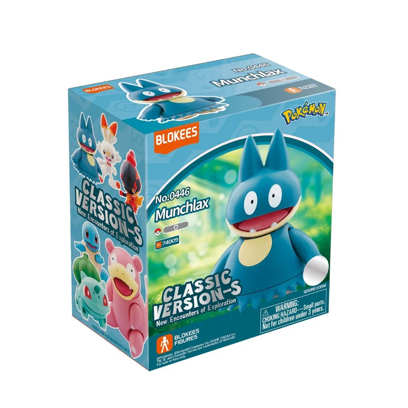 [810181530995] Blokees Pokémon Classic Version CV-S - Munchlax 74009