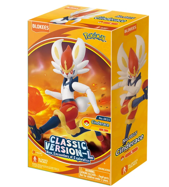 [810181531565] Blokees Pokémon Cinderace Classic Version‑L 74108