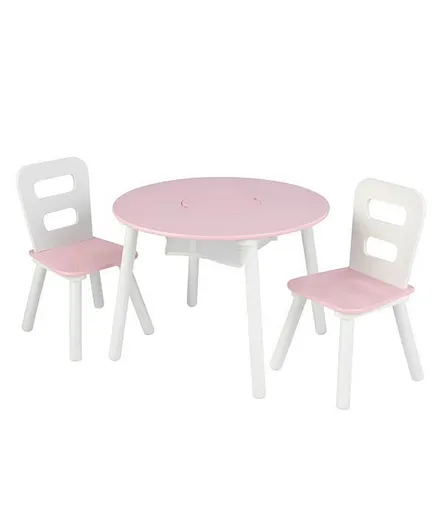 Kidkraft Round Storage Table & 2 Chair Set-26165