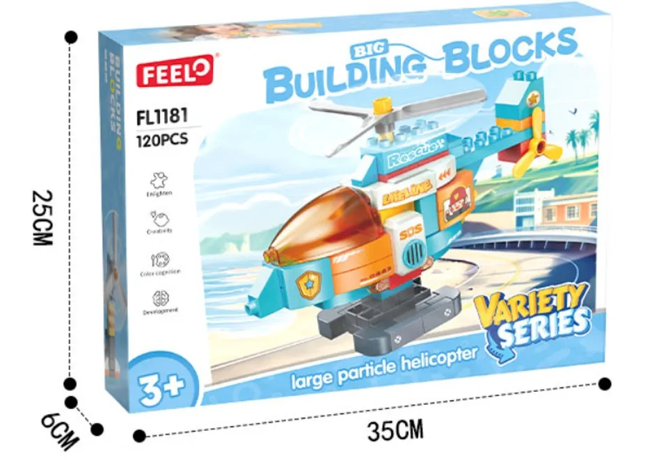 Feelo 120 Large Pcs Helicopter-FL1181