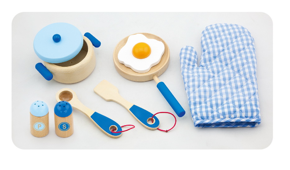 [50115] Cooking Tools Set Blue - Viga 50115