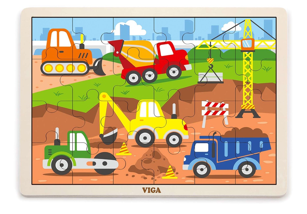 Construction Puzzle 24Pcs - Viga 51463