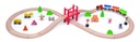 Wooden Train Set 39Pcs - Viga 50266