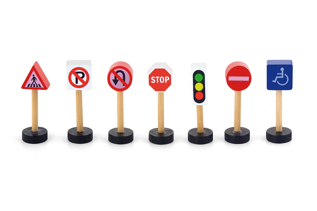 [50817] Train Set Accessories Traffic Signs - Viga 50817