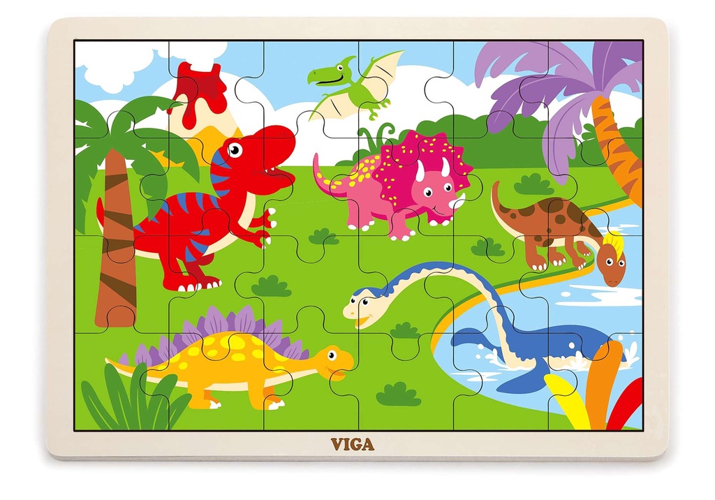 Dinosaur Puzzle 24Pcs - Viga 51460