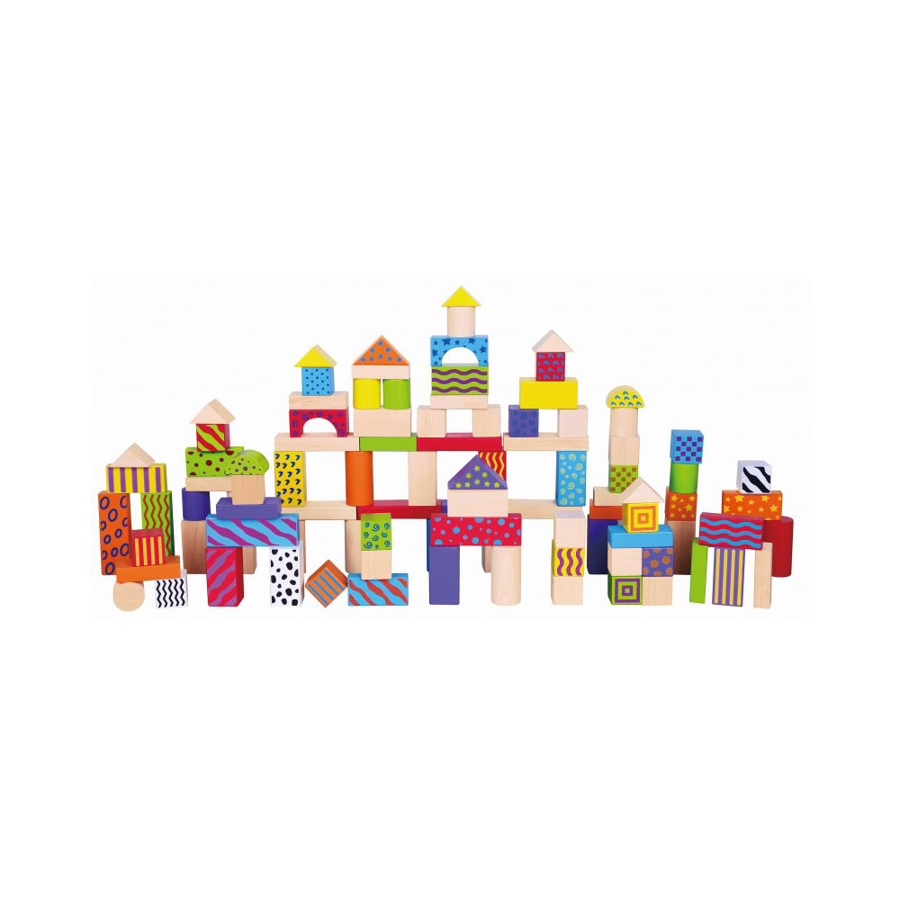 [6934510596965] Patterned Block Set 100Pcs - Viga 59696