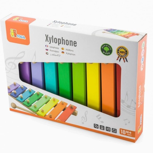 [6934510587710] Wooden Xylophone - Viga 58771