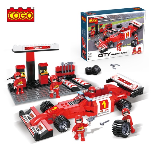 [6937645534017] Racing Circuit (Red) / 218PCS-Cogo3401