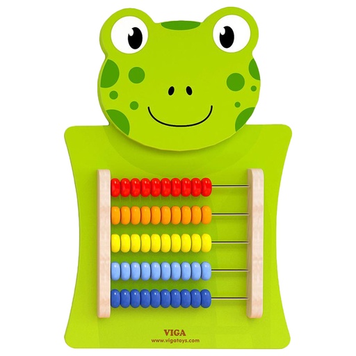 [6934510506797] Wall Toy:  Abacus Frog - Viga 50679