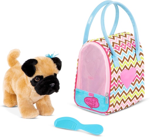 [ST8366Z] Pug And Zigzag Carry Bag - Pucci Pup ST8366Z