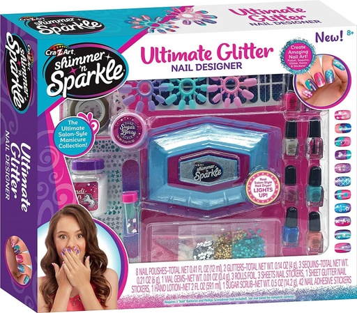 [884920655188] ULTIMATE GLITTER NAIL DESIGNER SET - Shimmer 'n Sparkle 65518
