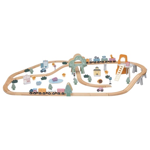 [6971608440670] Train Set 90Pcs - PolarB 44067