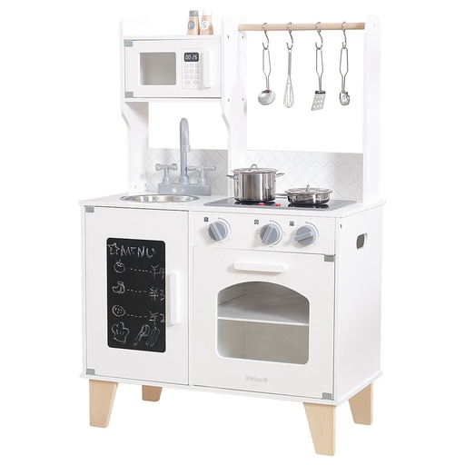 [6971608440816] مطبخ الطاهي الصغير الكلاسيكي : أبيض مع صوت وإضاءة  - فيجا 44081