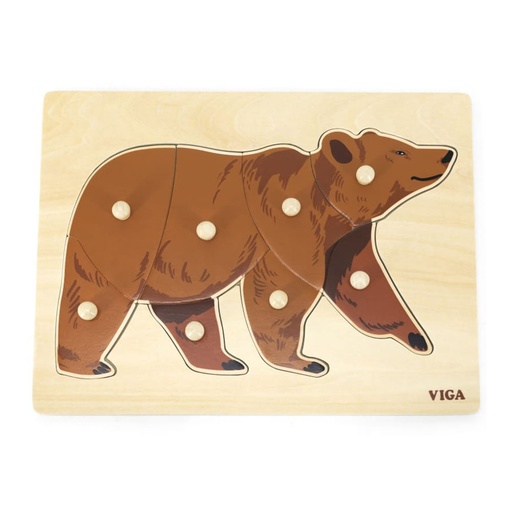 [44606] Montessori Puzzle: Bear - Viga 44606