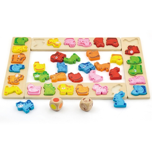 [6934510504502] Wooden Game: Animal Carnival - Viga 50450