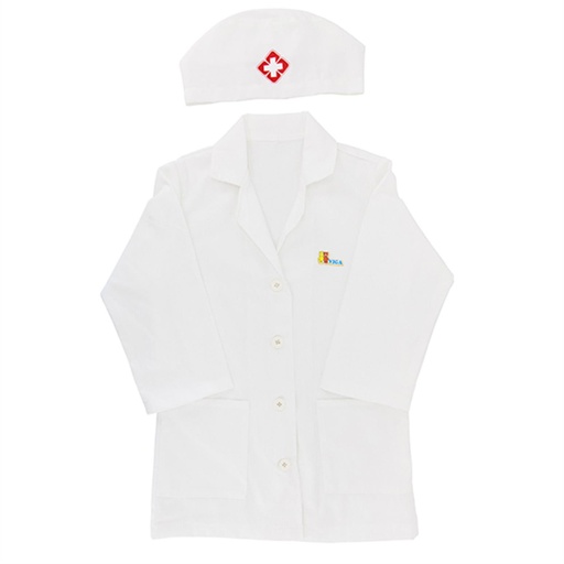 [6971608445750] Little Doctor Uniform & Hat - Viga 44575