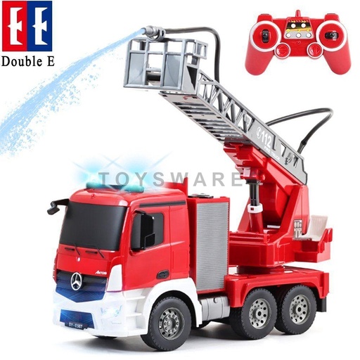[E527-003] 1:20 Benz Sprinkler Fire Truck -Double E E527-003