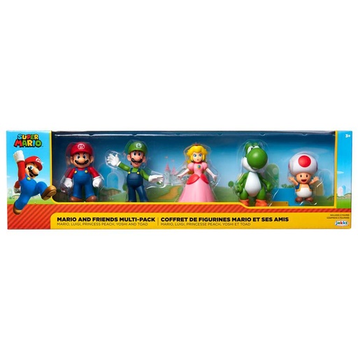 [192995400900] Nintendo 2.5" 5-Pack Figs - 40090
