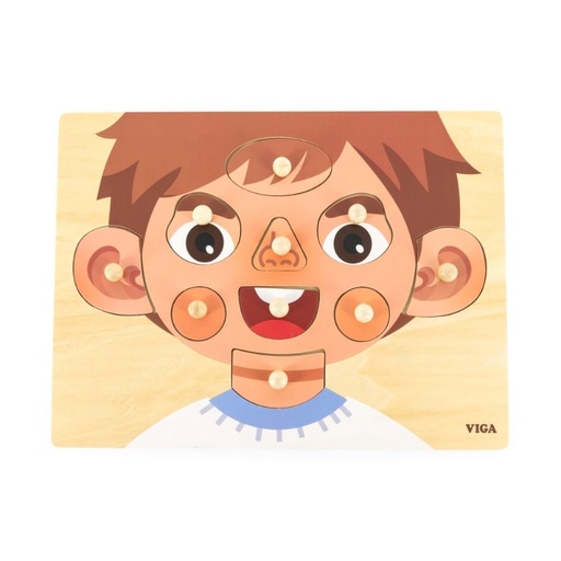 [6971608446641] Face Parts Puzzle Boy-Viga 44664